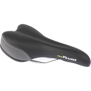 Velo Plush Sport Zadel voor elektrische fiets, racefiets en MTB, foam en gel voor extra comfort, zwart en blauw design