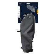 Zwart waterdichte Selle Royal Xlarge 7 liter zadeltas voor fietsers, geschikt voor bikepacking, zichtbaar met bevestigingsriemen