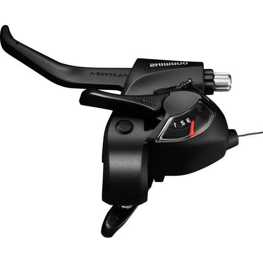 Shimano Shifter Met Remhendel 3 Speed St-Ef41 Links - Zwart - Le Coq Wielerartikelen