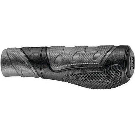 Marwi Handvatten Ergo 2-Componenten Zwart/Grijs 130/130Mm - 2-Kanten Geopend - Le Coq Wielerartikelen
