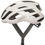 Abus Airbreaker racehelm voor fiets, zwart, multi-snelheid ontwerp, lichte en aerodynamische racefiets helm op hoofdmodel.