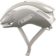Groene Abus Gamechanger 2.0 racefietshelm met aero Blade ontwerp, voor snelle ritten en optimale bescherming.