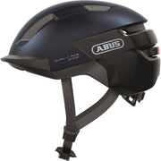 Groene Abus Purl-Y Ace Speed Pedelec helm met geïntegreerd oplaadbaar LED-licht en NTA-geclassificeerd voor veilig fietsen