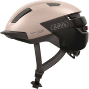 Groene Abus Purl-Y Ace Speed Pedelec helm met oplaadbaar LED-licht, verstelbare pasvorm voor fietsers, NTA-geclassificeerd