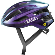 Abus Powerdome Mips racefietshelm in rood, maat S (51-55cm), met veilige Mips-technologie, gemaakt in Italië.