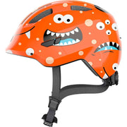 Abus Smiley 3.0 kinderfietshelm voor meisjes en jongens, roze met vlinderprint, maat 45-50 cm, veilige kinderhelm