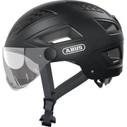 Abus Hyban 2.0 Ace speed pedelec helm met vizier, velvet zwart, grote maat XL, veiligheid en comfort voor fietsers