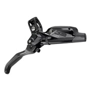 Zwart Sram Rem G2 Ultimate A2 schijfrem voor MTB, met remklauw en bevestigingsonderdelen, geschikt voor derailleur.