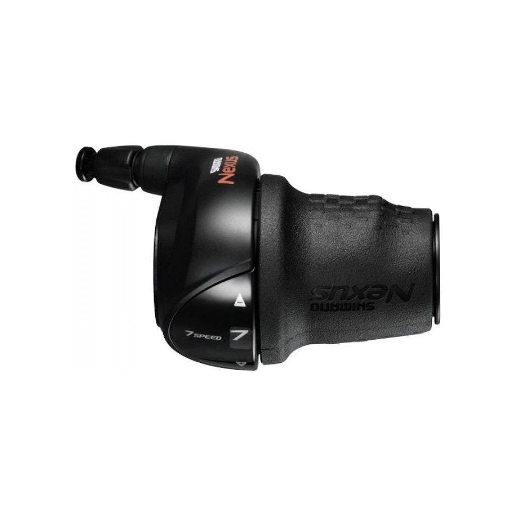 Shimano SL-C3000-7 Nexus 7-speed shifters rechts inclusief kabels, voor vlot schakelen op fietsen.