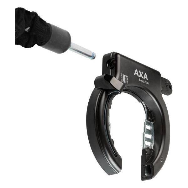 Axa Ringslot Solid Plus Met Afdekkapjes - Zwart (Werkplaatsverpakking) - Le Coq Wielerartikelen