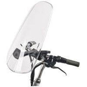 Transparant Polisport windscherm van polycarbonaat, universeel, H56 cm, B24/39 cm, voor stuurbevestiging Ø21-28 mm