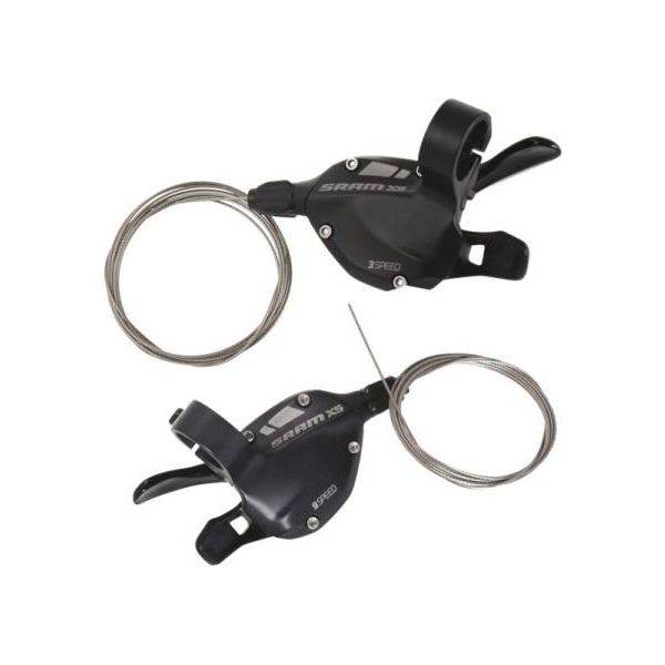Verstellerset Sram X5 3X9V Trigger Aluminium Zwart - Le Coq Wielerartikelen
