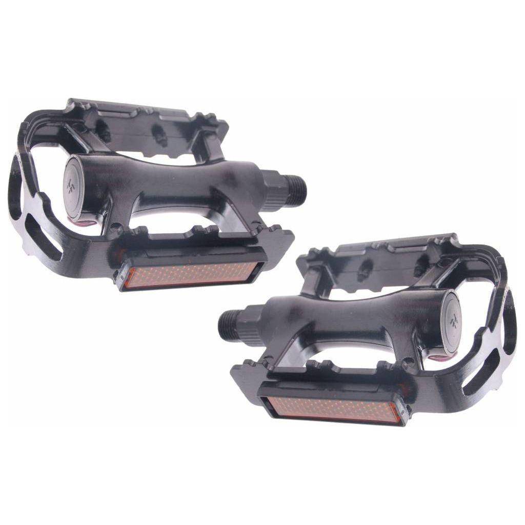 Edge Luxe aluminium pedaalset voor MTB en trekkingfietsen, lichtgewicht en duurzaam met antislip profiel voor stads- en e-bikes