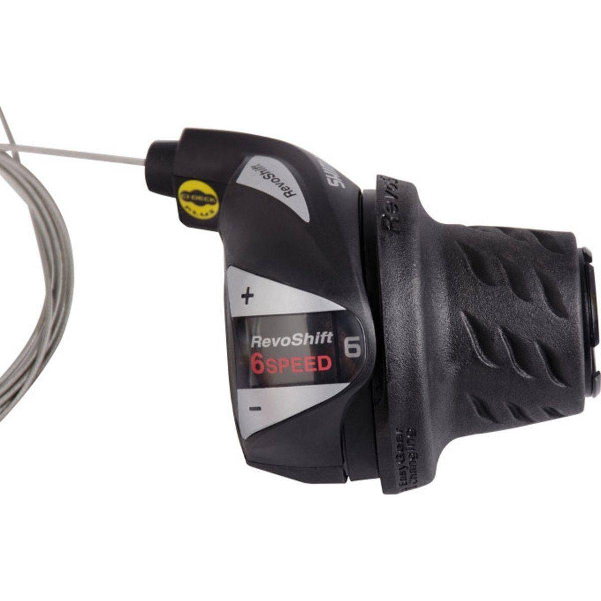 Shimano Draaiversteller Rechts 6 Speed Tourney Sl-Rs36 - Zwart/Zilver - Le Coq Wielerartikelen