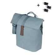 Basil City MIK Studs fietstas voor achterfiets, 14-16 liter, enkele fietstassen met stootvaste studs en verstelbare riem