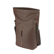 Basil City MIK Studs fietstassen voor enkel, 14-16 liter, in roestkleur met studdetails, geschikt voor stadsfietsen