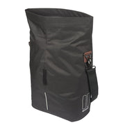Zwarte Basil City MIK Studs fietstas voor fietsers, 14-16 liter, enkelvoudige fietstassen voor dagelijks gebruik