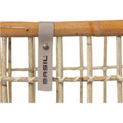 Groene Basil Life rotan fietsmand voorop de voordrager, ecologisch rotan, 30 liter, geschikt voor fietsen.