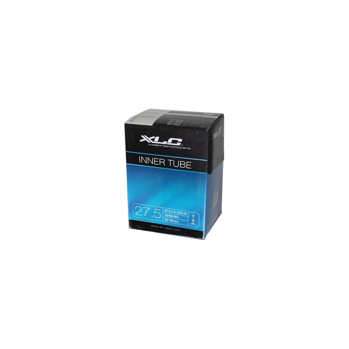XLC binnenband 27,5 inch 210-235 mm met 33 mm ventiel voor fietsbanden, zichtbaar in de afbeelding