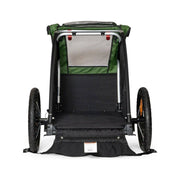 Burley Tail Wagon hondenfietskar in groen en zwart voor huisdieren, 16-inch, geschikt voor veilig vervoer van honden.