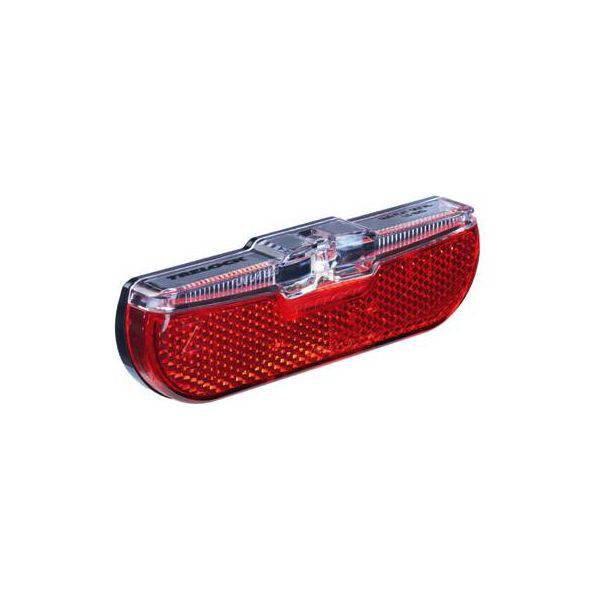 Trelock koplamp Dragerachterlicht LS 614 Duo Flat Signal Dynamo met remlichtfunctie, 50 mm montagemaat.