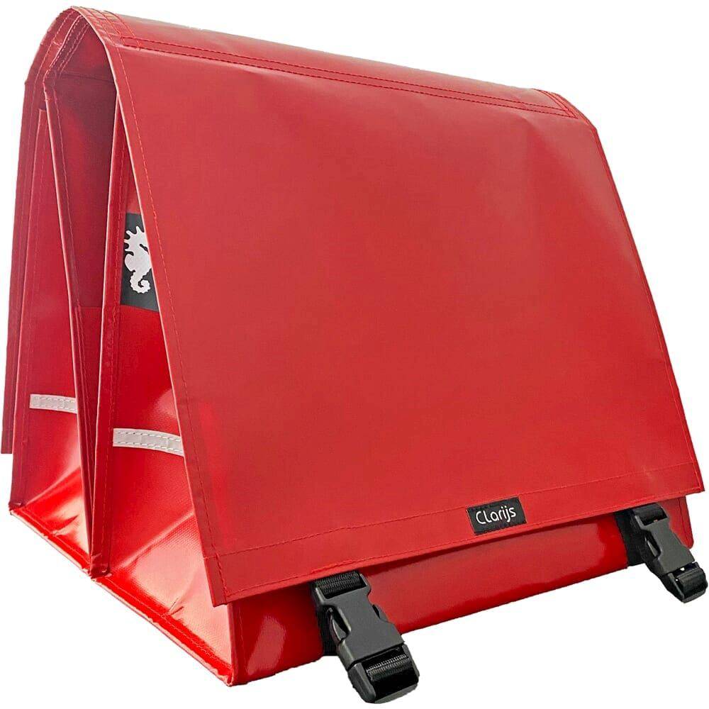 Clarijs Fietstas Dubbel Xl Pvc 46L Met Uitsparing - Le Coq Wielerartikelen
