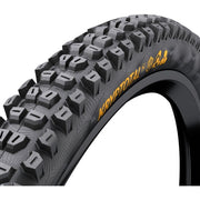 Zwarte 29-inch Continental Kryptotal Re Enduro TLR Soft MTB buitenband achter met vouwband, geschikt voor enduro rijden.