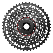 Sram XG1391 Wide Xplr E1 13-speed cassette in zilver met 10-46 tanden voor gravel- en mountainbikes