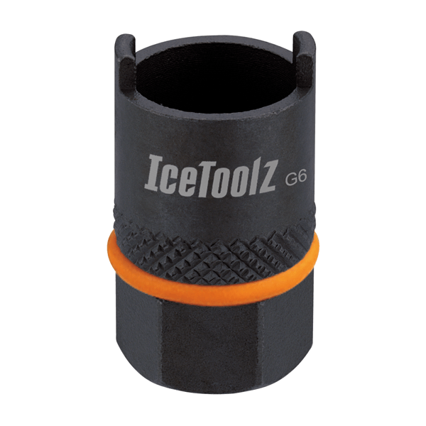Icetoolz 2-Noks freewheelafnemer voor Suntour®, geschikt voor het losmaken van freewheels op fietsen, zwart en robuust ontwerp