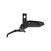 Sram Rem Level Silver C1 Db 2P Dm Zwart remhendel met zilveren afwerking en zwarte onderdelen, zichtbaar vanaf zijaanzicht.