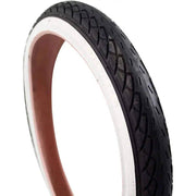 Deli Tire buitenband SA-206 18x1.75 voor stadsfiets, ivoor kleur, stevige fietsband voor dagelijks gebruik
