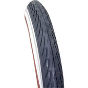 Deli Tire buitenband SA-206 26x1.75 voor stadsfiets, zwart-creme, rubber band met profiel geschikt voor stadsverkeer