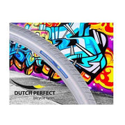 Dutch Perfect stadsfiets buitenband 28x1.40" 40-622mm anti-lek, bruin, voor extra grip en duurzaamheid op de weg.
