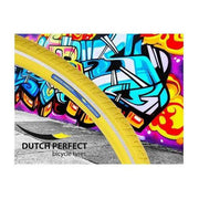 Dutch Perfect stadsfiets buitenband 28 x 1.40" (40-622mm) anti-lek, bruine rubber fietsband voor comfortabel stadsgebruik