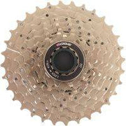 Edge CS-M5008 8-speed cassette met nickel afwerking, zilverkleurig, geschikt voor fietstransmissies en schakelsystemen.