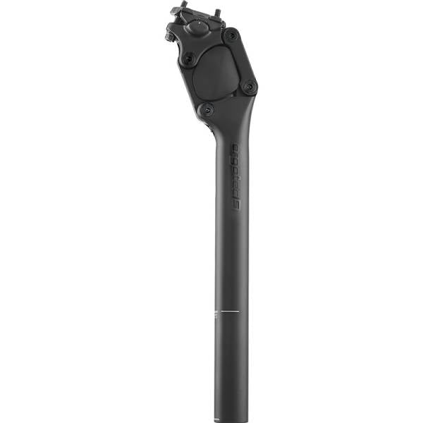 Ergotec verende zadelpen PM-705N, 30,9 mm, 350 mm lang, zwart, geschikt voor fiets zadelondersteuning