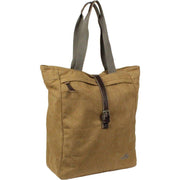 Groenelands canvas fietstas 20 liter in camel, enkel model, geschikt voor fietsers en met stevige handvatten.