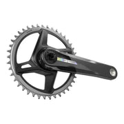 Sram Force Wide D2 Dub racefiets crankstel met 42T kettingblad en 172,5 mm crankarm, zwart, voorzien van Dm 40T voor snelheid