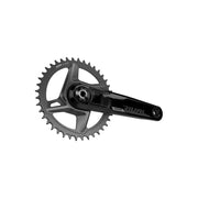 Sram Rival AXS Wide D1 Dub racefiets crankstel met 172,5 mm lengte en 40T kettingblad, zichtbaar met zwarte afwerking
