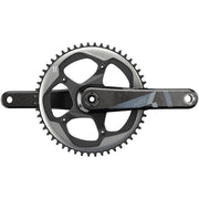 Zwart Sram Force1 Gxp 11V racefiets crankstel met 42T kettingblad, zichtbaar op de afbeelding.