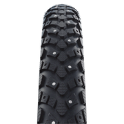 Zwarte Schwalbe 26-inch winter stadsfiets buitenband met K-Guard SP100 profiel en 47-559 maat, geschikt voor koud weer.