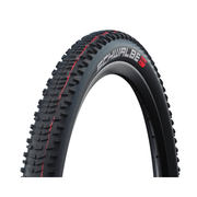 Zwarte 27,5" Schwalbe Racing Ralph TLE ADDIX Speed MTB buitenband met vouwconstructie en breedte 57-584 op fiets.