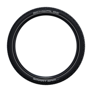 Zwarte Schwalbe MTB buitenband 29" Smart Sam ADDIX Performance met reflectie voor off-road en mountainbiken.