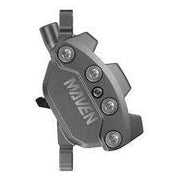 Zwarte Sram Rem Maven Bronze A1 Db Dm schijfrem voor MTB, zichtbaar met remklauw en schijf in een natuurlijke setting