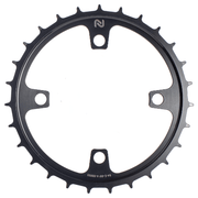 Enduo Cargo kettingblad 4-B, 104 BCD, Cl 45.5/53.0 mm, zilver, geschikt voor fiets, 46 tanden.