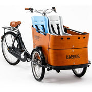 Babboe peuterschaal compleet kinderzitje voor bakfiets, geschikt voor kinderen van 8 tot 18 maanden, stevig en veilig.