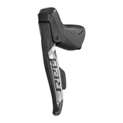 Linker shifthersteller Sram Red Etap AXS D1 CB voor 12-speed schakelsysteem, zwart met bedieningsknoppen zichtbaar