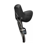 Zwarte SRAM Force22 Versteller Fm Cb Hydro Db DoubleTap shifters voor 11-speed fietsen, links en rechts getoond.
