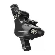 Zwarte Sram Level TL DB MTB schijfremmen remklauw met remschijf voor mountainbikes, zichtbaar in de afbeelding.