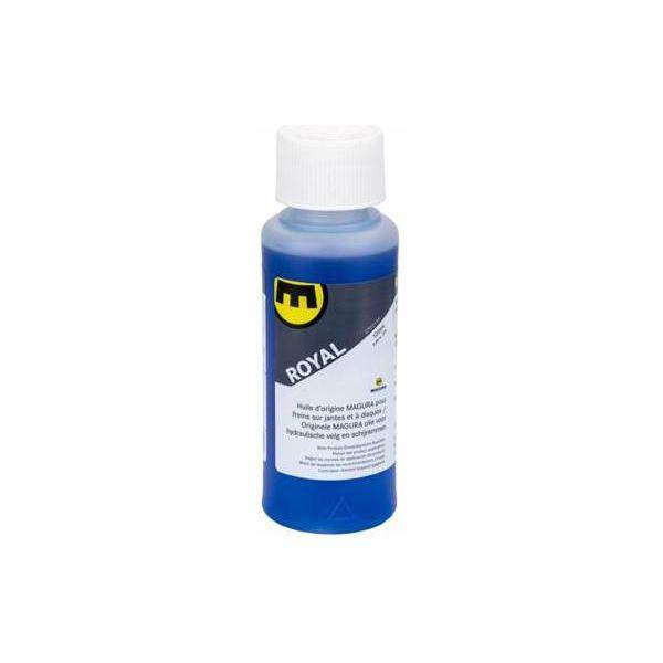 Magura Royal Blood remvloeistof voor schijfremmen in een 100ml fles, geschikt voor hoogwaardige fietsremmen.